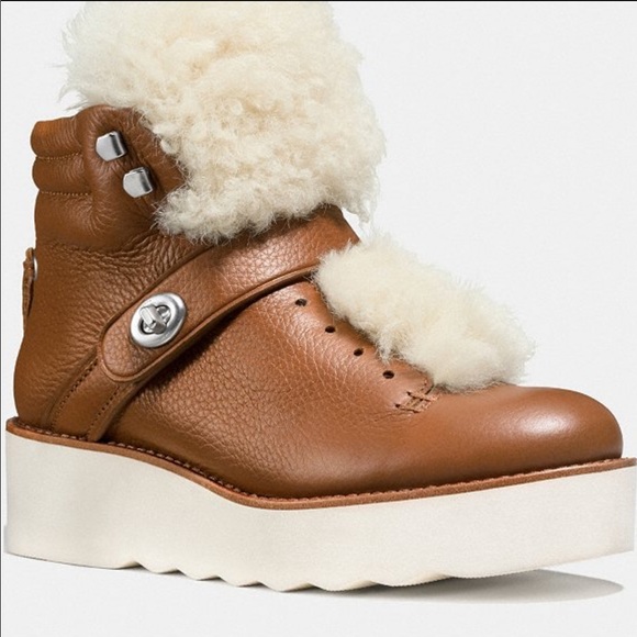 Coach Leather Urban Hiker Boots - Picture 6 of 6